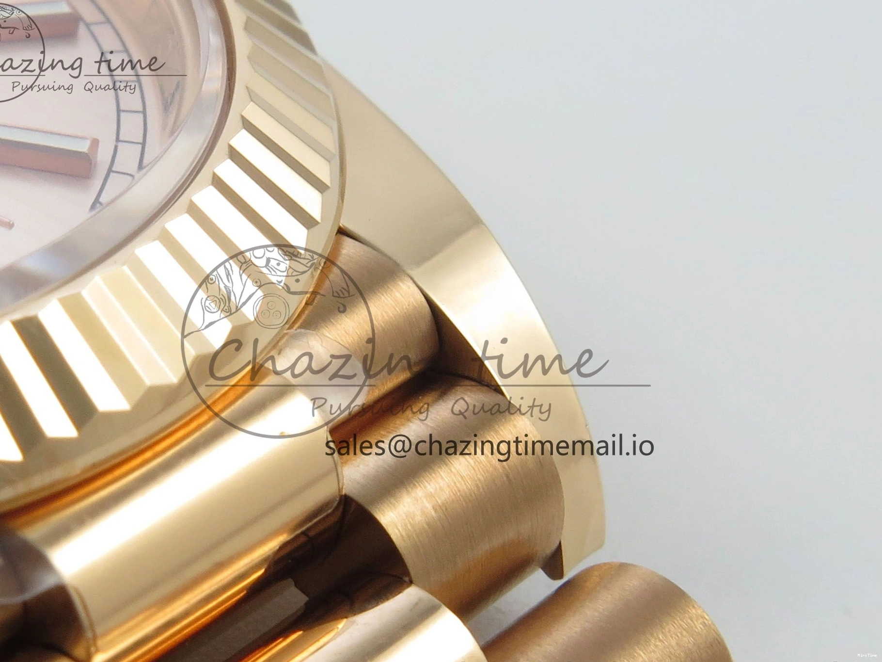 MiroTime 0113 Day Date 40 RG 228235 THBF 1:1 Best Edition RG Marker Dial on President Bracelet VR3255 V3 (Gain Weight) Seasonal 260